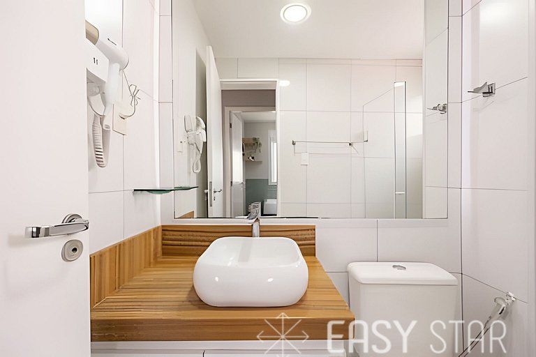 Easy Star - Belo apto c/ 2 quartos, vaga e varanda na Paulis