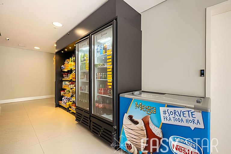 Easy Star - Belo apto c/ 2 quartos, vaga e varanda na Paulis