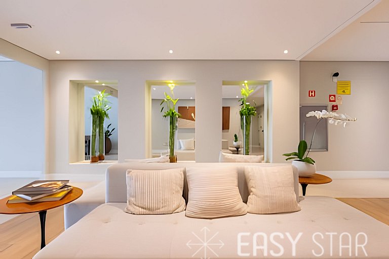 Easy Star - Belo apto c/ 2 quartos, vaga e varanda na Paulis