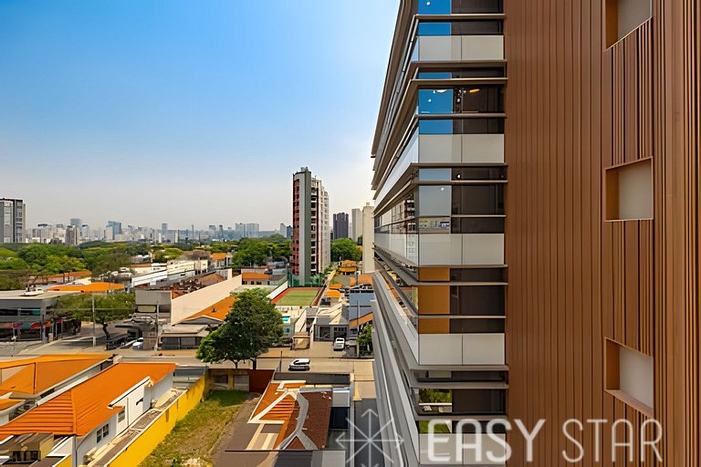 Easy Star - Studio com varanda em Moema. - NS01I