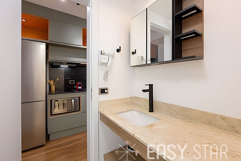Easy Star - Studio com varanda em Moema. - NS01I