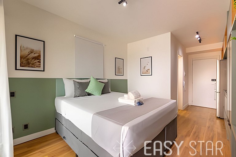 Easy Star - Studio com varanda em Moema. - NS01I