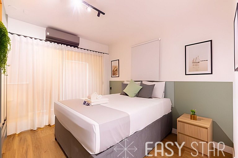 Easy Star - Studio com varanda em Moema. - NS01I