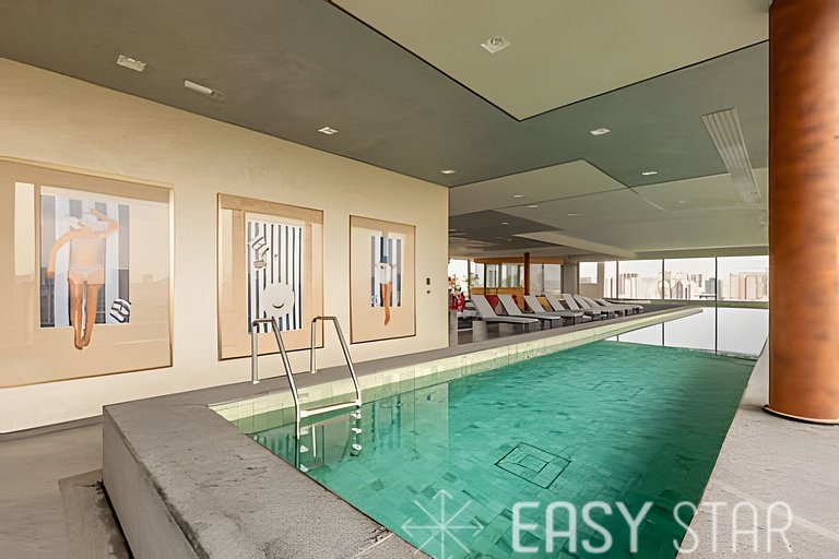 Easy Star - Studio com varanda em Moema. - NS01I