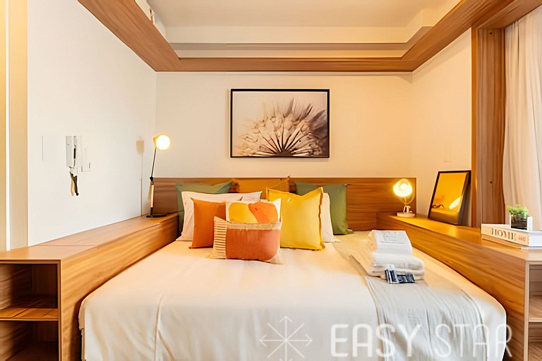 Easy Star - Belo studio C/varanda em Pinheiros - NT01I