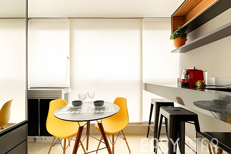 Easy Star - Belo studio C/varanda em Pinheiros - NT01I