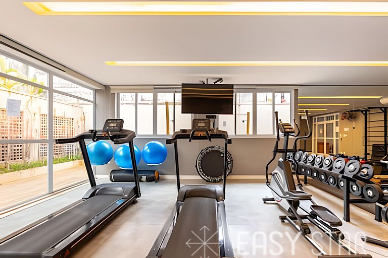 Easy Star - Belo studio C/varanda em Pinheiros - NT01I