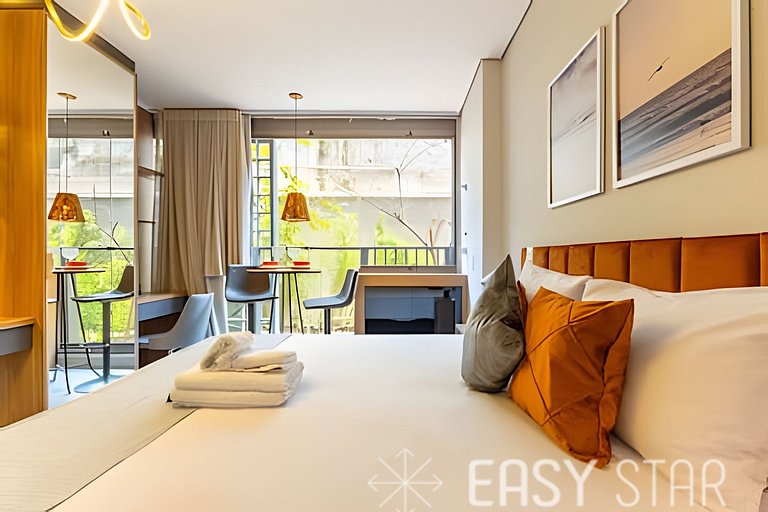 Easy Star - Charmoso studio no Novo Brooklin - NZ01I