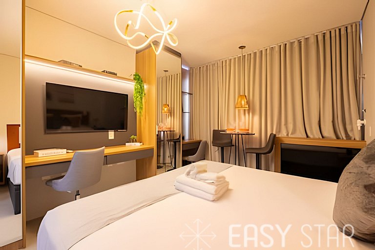 Easy Star - Charmoso studio no Novo Brooklin - NZ01I