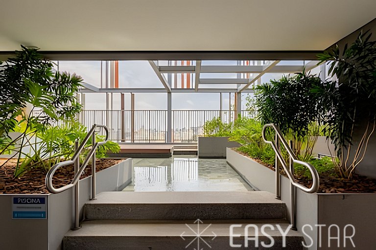 Easy Star - Belo studio com cama King ao lado da Oscar Freir