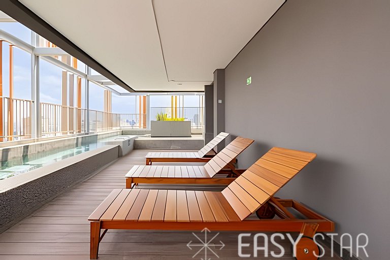 Easy Star - Belo studio com cama King ao lado da Oscar Freir