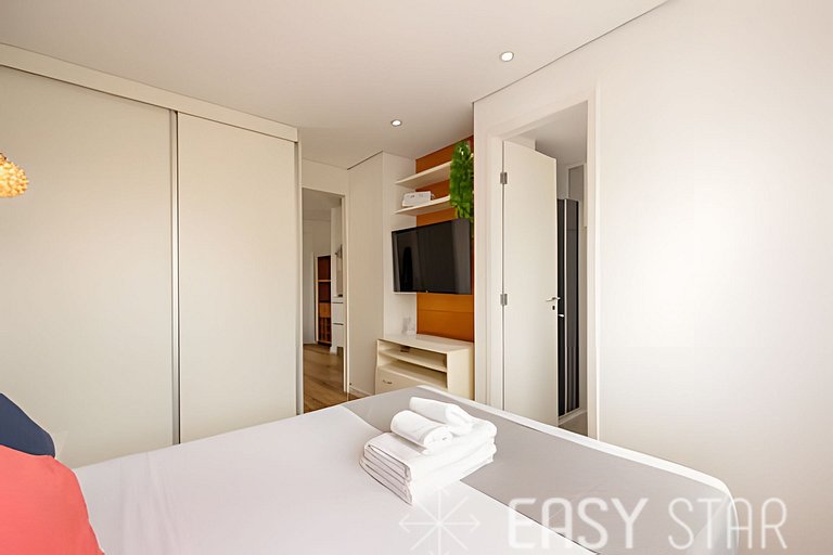 Easy Star - Charmoso flat C/Vaga ao Lado da Av. Paulista! -
