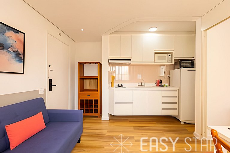 Easy Star - Charmoso flat C/Vaga ao Lado da Av. Paulista! -