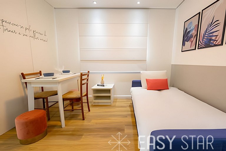 Easy Star - Charmoso flat C/Vaga ao Lado da Av. Paulista! -