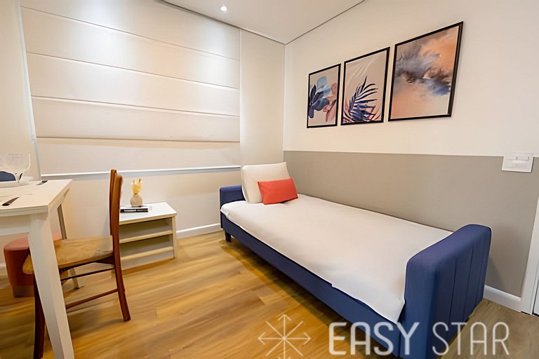 Easy Star - Charmoso flat C/Vaga ao Lado da Av. Paulista! -