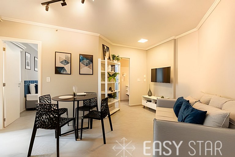 Easy Star - Charmoso flat na rua Bela Cintra - PG01I