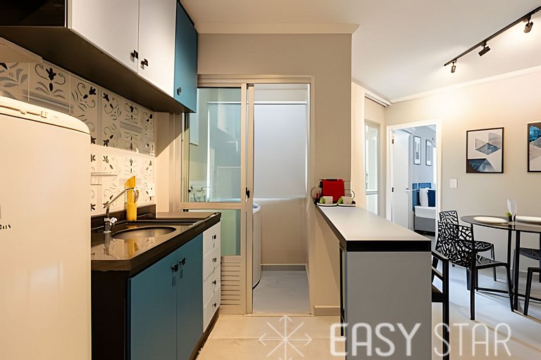 Easy Star - Charmoso flat na rua Bela Cintra - PG01I
