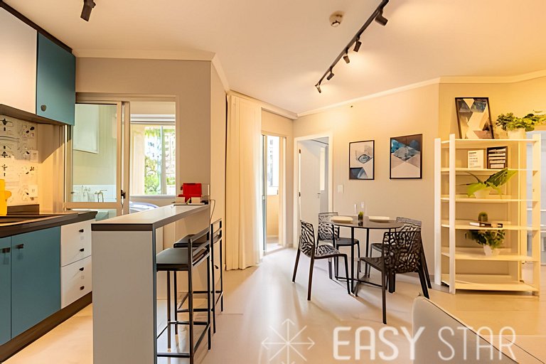 Easy Star - Charmoso flat na rua Bela Cintra - PG01I