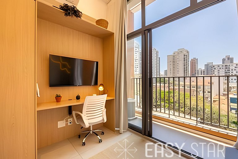 Encantador estudio con entrepiso junto al Allianz