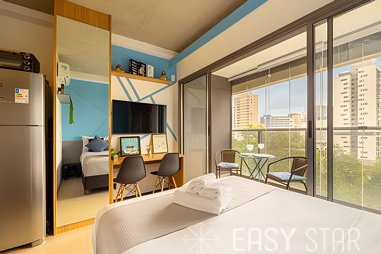 Easy Star - Studio ao lado metrô Paraíso 2 - PZ03I