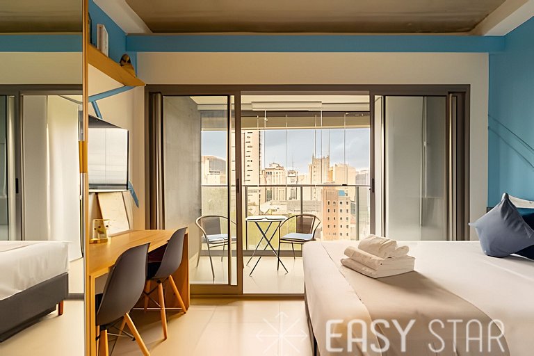 Easy Star - Studio ao lado metrô Paraíso 2 - PZ03I
