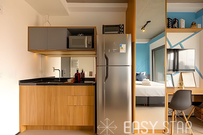 Easy Star - Studio ao lado metrô Paraíso 2 - PZ03I