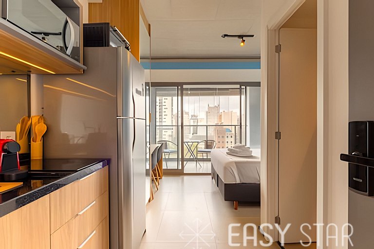 Easy Star - Studio ao lado metrô Paraíso 2 - PZ03I