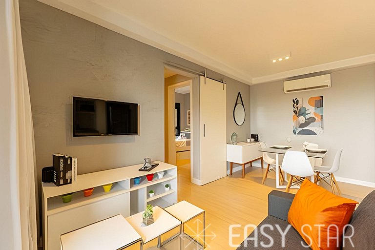 Easy Star - Belo apto C/ vaga, varanda e 2 dorms em Perdizes