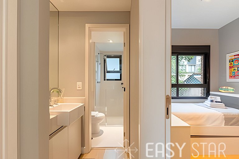 Easy Star - Belo apto C/ vaga, varanda e 2 dorms em Perdizes