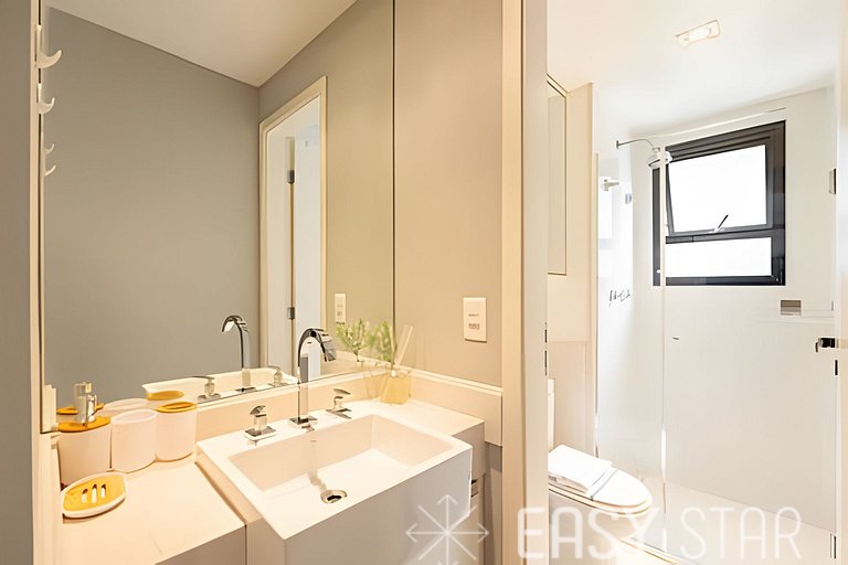 Easy Star - Belo apto C/ vaga, varanda e 2 dorms em Perdizes