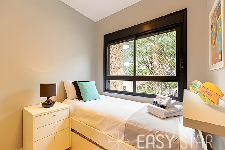 Easy Star - Belo apto C/ vaga, varanda e 2 dorms em Perdizes