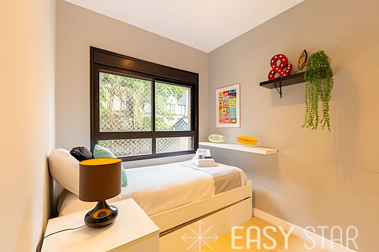 Easy Star - Belo apto C/ vaga, varanda e 2 dorms em Perdizes