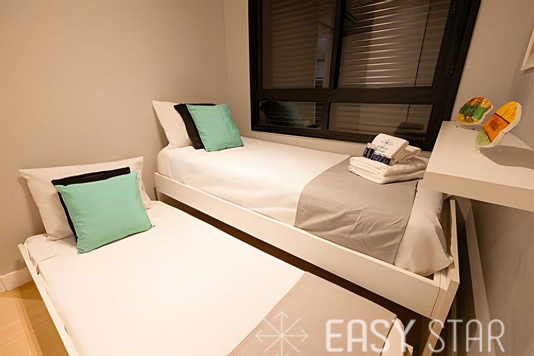 Easy Star - Belo apto C/ vaga, varanda e 2 dorms em Perdizes