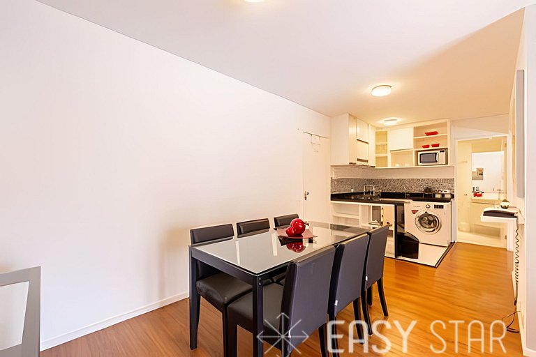 Easy Star - Belo apto C/Vaga, varanda e 2 dorms no Itaim Bib