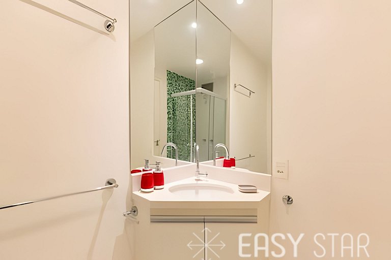 Easy Star - Belo apto C/Vaga, varanda e 2 dorms no Itaim Bib