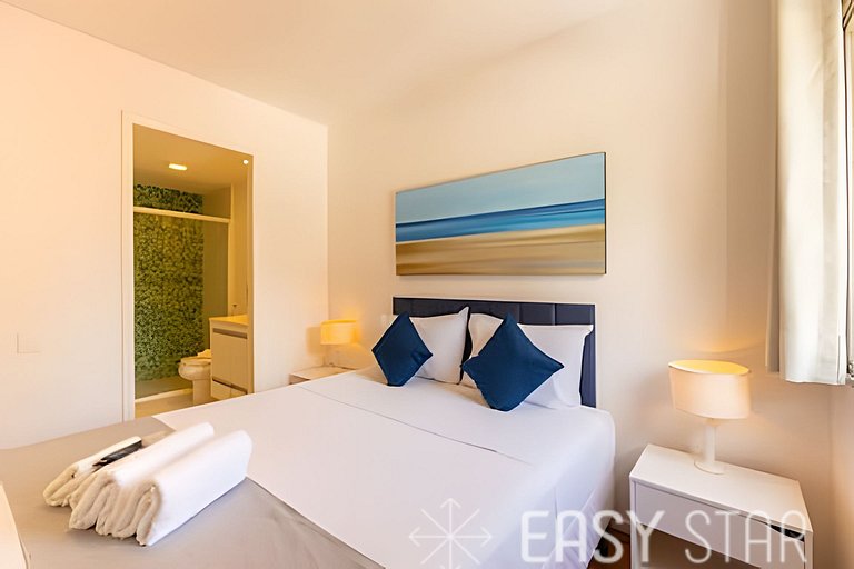 Easy Star - Belo apto C/Vaga, varanda e 2 dorms no Itaim Bib