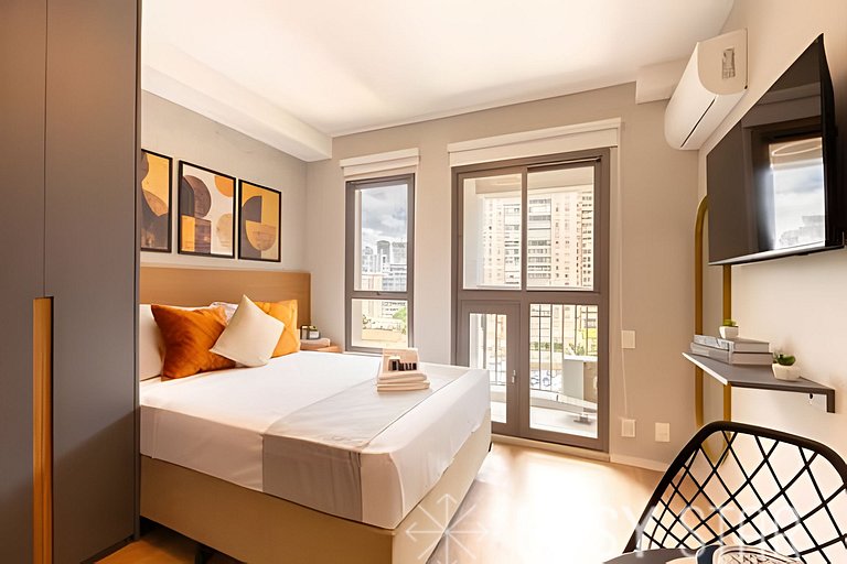 Easy Star - Charmoso studio no Brooklin - QO01I