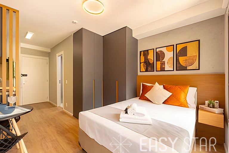 Easy Star - Charmoso studio no Brooklin - QO01I