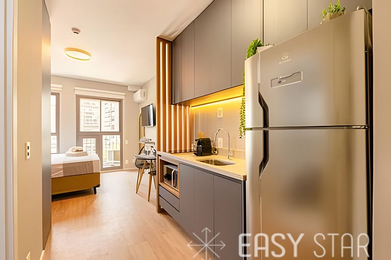 Easy Star - Charmoso studio no Brooklin - QO01I