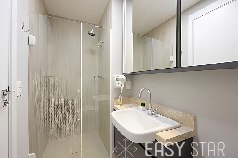 Easy Star - Charmoso studio no Brooklin - QO01I