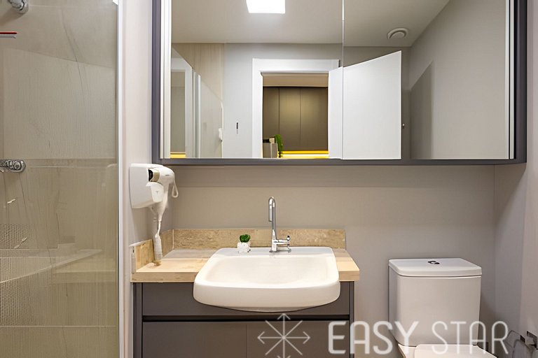 Easy Star - Charmoso studio no Brooklin - QO01I