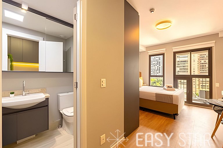 Easy Star - Charmoso studio no Brooklin - QO01I