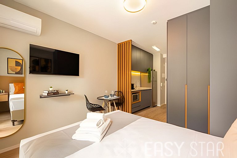 Easy Star - Charmoso studio no Brooklin - QO01I