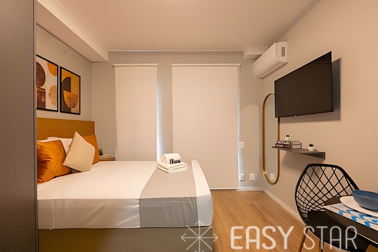 Easy Star - Charmoso studio no Brooklin - QO01I