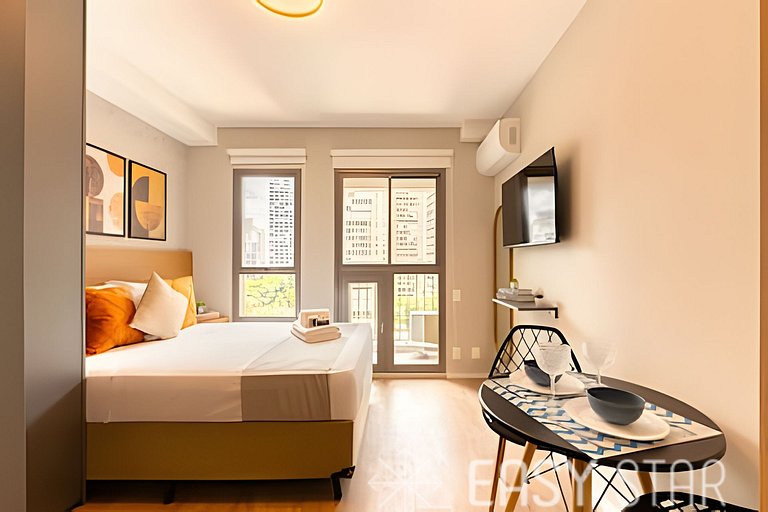 Easy Star - Charmoso studio no Brooklin - QO01I