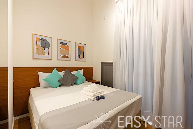 Easy Star - Lindo studio ao lado da Estação Brooklin - QW01I