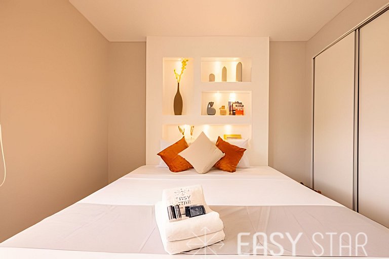 Easy Star - Charmoso flat C/Vaga em Moema - QX01I
