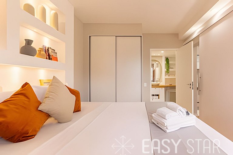Easy Star - Charmoso flat C/Vaga em Moema - QX01I