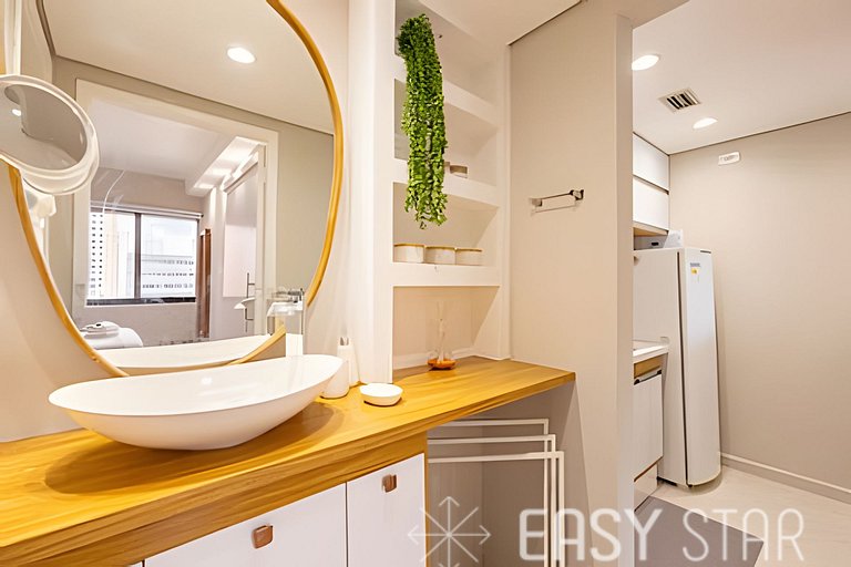 Easy Star - Charmoso flat C/Vaga em Moema - QX01I