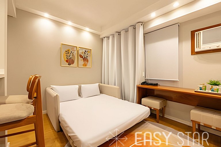 Easy Star - Charmoso flat C/Vaga em Moema - QX01I